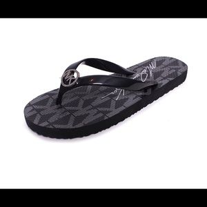 New Michael Kors Jet Set Print Rubber Flip Flop